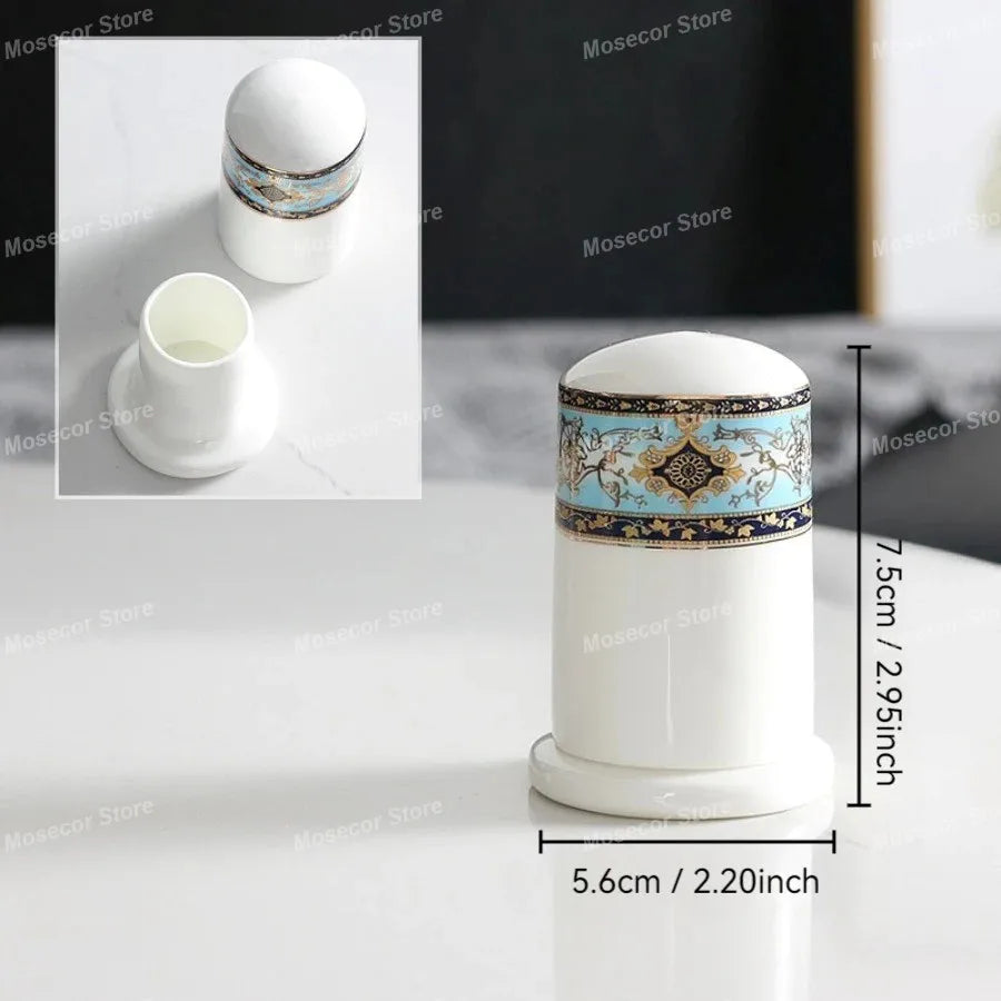 British Style Luxury Bone China Coffee Cup Coffee Cup and Saucer Set Baroque Ceramic Plate Retro Afternoon Tea Cup Set Best Gift
