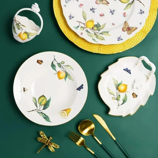 Ceramic Steak Plate European Western Food Home Internet Celebrity Nordic Creative Breakfast Plate Tableware