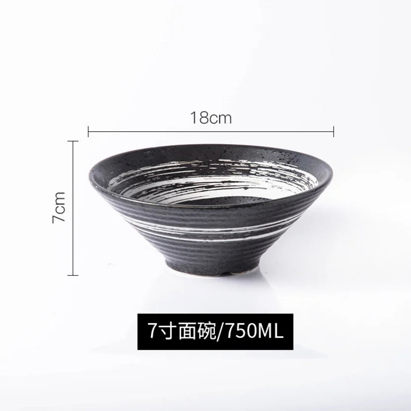 Ramen Bowl Japanese Tableware Noodle Ceramic Soup Tableware