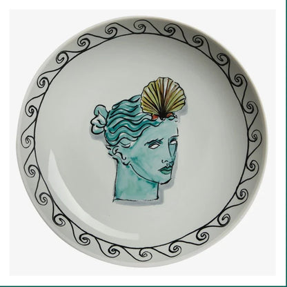 Ceramic Decor Plate Italian Poseidon Journey Plate Home Living Room Bedroom Background Wall Hanging Ornaments