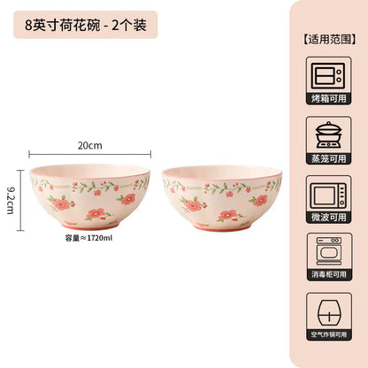 High Quality Ceramic Tableware Household Ceramic Fish Dishes Soup Bowls Wedding Party Gifts Festive Tableware Set Microwave Home