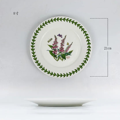 Ceramic disc, high-end breakfast, home hotel appearance, size, tableware, vegetable plate