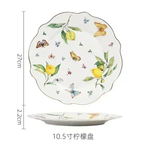 Ceramic Steak Plate European Western Food  Home Internet Celebrity  Nordic Creative Breakfast Plate Tableware