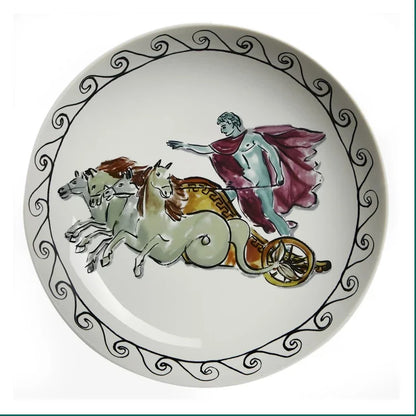Ceramic Decor Plate Italian Poseidon Journey Plate Home Living Room Bedroom Background Wall Hanging Ornaments