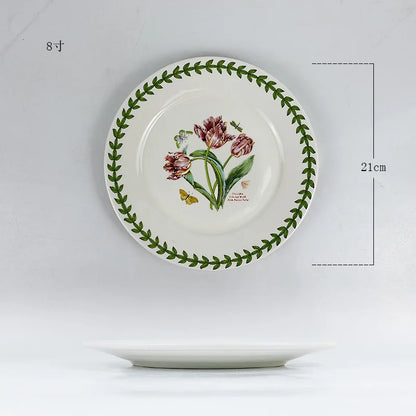 Ceramic disc, high-end breakfast, home hotel appearance, size, tableware, vegetable plate
