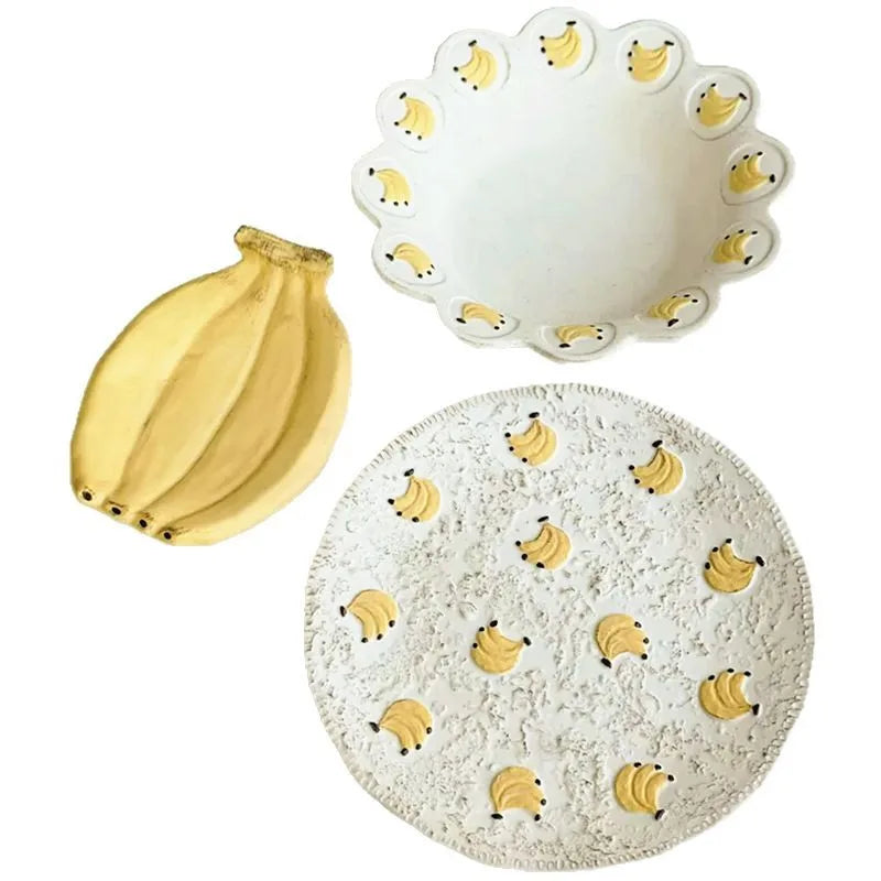 Pet ceramic tableware household rice bowl soup bowl salad plate