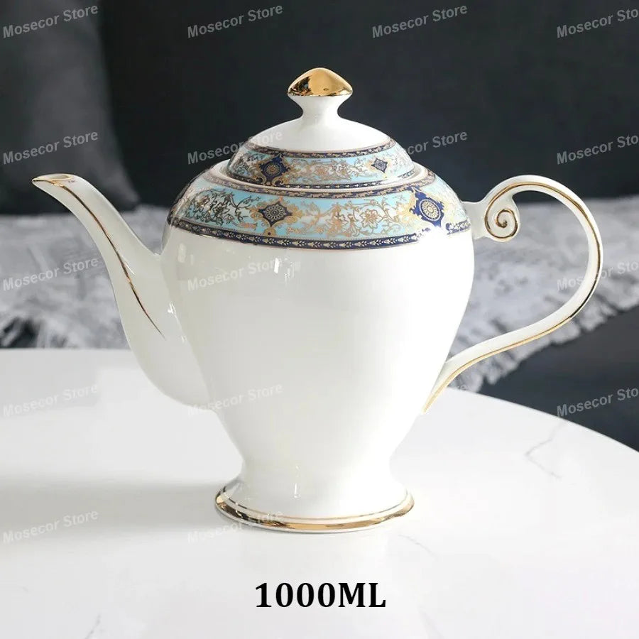 British Style Luxury Bone China Coffee Cup Coffee Cup and Saucer Set Baroque Ceramic Plate Retro Afternoon Tea Cup Set Best Gift