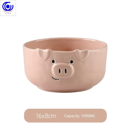 Cute dish set ceramic Japanese cartoon tableware household creative personality