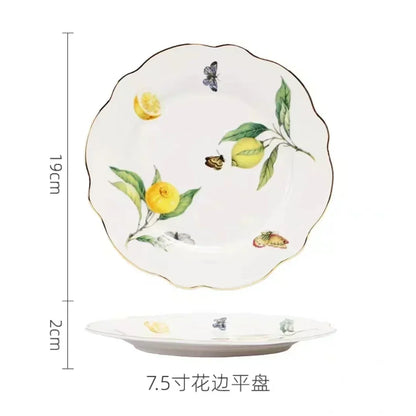 Ceramic Steak Plate European Western Food  Home Internet Celebrity  Nordic Creative Breakfast Plate Tableware