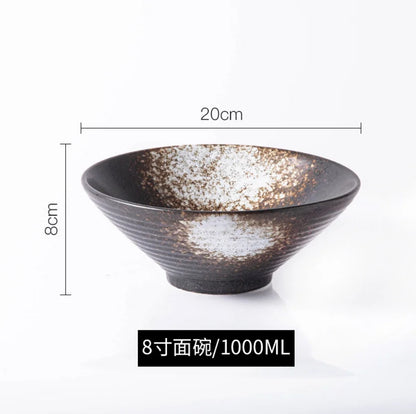 Ramen Bowl Japanese Tableware Noodle Ceramic Soup Tableware