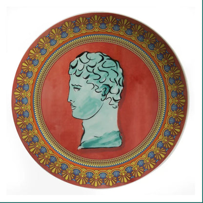 Ceramic Decor Plate Italian Poseidon Journey Plate Home Living Room Bedroom Background Wall Hanging Ornaments