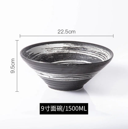 Ramen Bowl Japanese Tableware Noodle Ceramic Soup Tableware