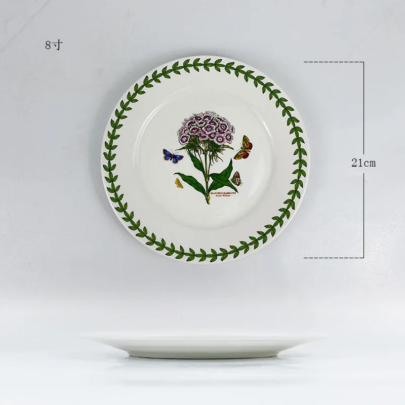 Ceramic disc, high-end breakfast, home hotel appearance, size, tableware, vegetable plate