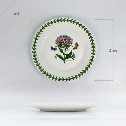 Ceramic disc, high-end breakfast, home hotel appearance, size, tableware, vegetable plate