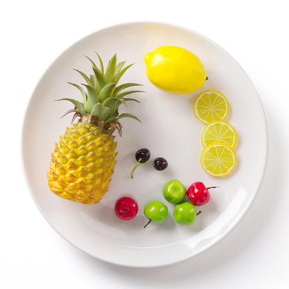 Hotel Round Melamine Plates 8-14 inch Dinner Sets Imitation Porcelain White Dishes Serving Tray Beautiful Tableware Western Food