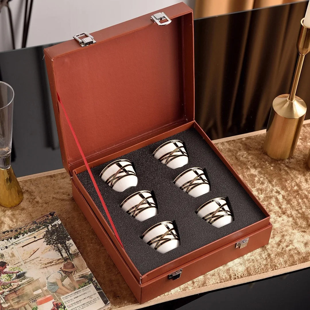 Luxury Home Coffee Set Complete with Espresso Cups Saucers Tea Mugs Plates Bowls Dessert Dishes Tableware Ceramic Cup