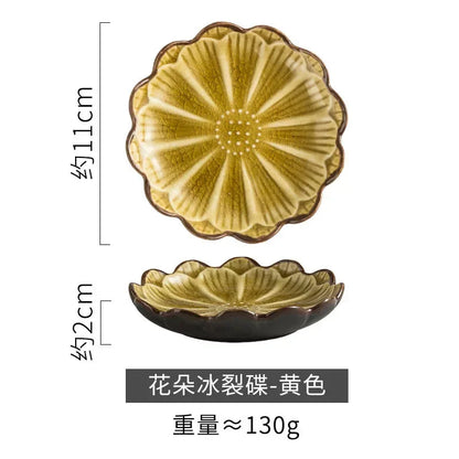 Japanese Ceramic Plate Home Desktop Snack Plates Retro Kiln Glaze Barbecue Mini Dipping Dish Sashimi Sushi Soy Sauce Dishes New