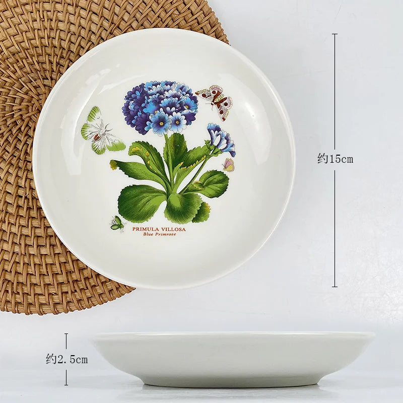 Ceramic disc, high-end breakfast, home hotel appearance, size, tableware, vegetable plate