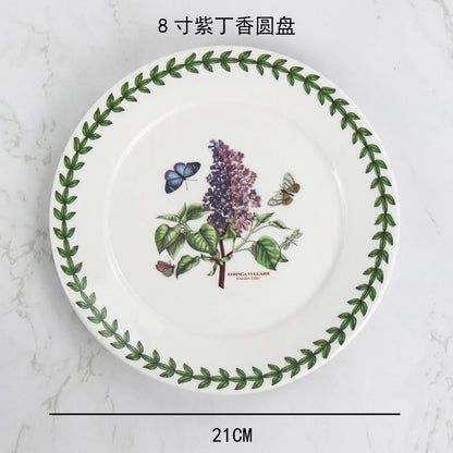 Ceramic disc, high-end breakfast, home hotel appearance, size, tableware, vegetable plate