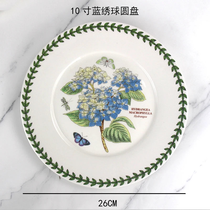 Ceramic disc, high-end breakfast, home hotel appearance, size, tableware, vegetable plate