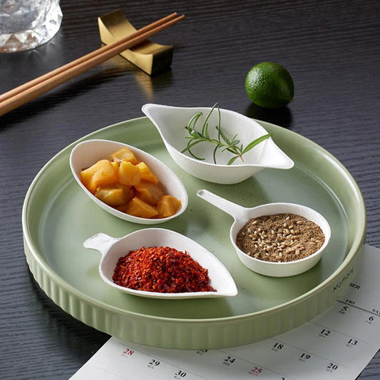 50 Pcs Dessert Plate High-quality Trays Serving Home Plates Water Drop Disposable Fruit Dinner Dishes Paper