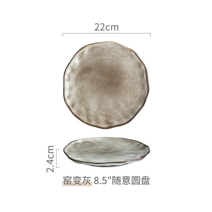 Platter Creative Restaurant plates New vintage featuring ceramic disk kitchen cutlery