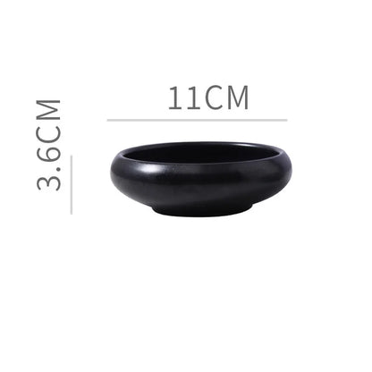 Solid Color Ceramic Sauce Salad Dessert Bowl Retro Fashion Luxury Gift Appetizer Dip Bowl Condiment Kitchen Bar Utensils