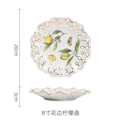 Ceramic Steak Plate European Western Food  Home Internet Celebrity  Nordic Creative Breakfast Plate Tableware