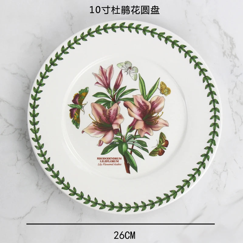Ceramic disc, high-end breakfast, home hotel appearance, size, tableware, vegetable plate