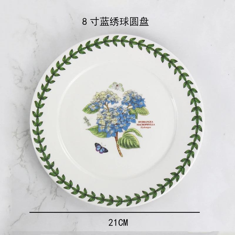 Ceramic disc, high-end breakfast, home hotel appearance, size, tableware, vegetable plate