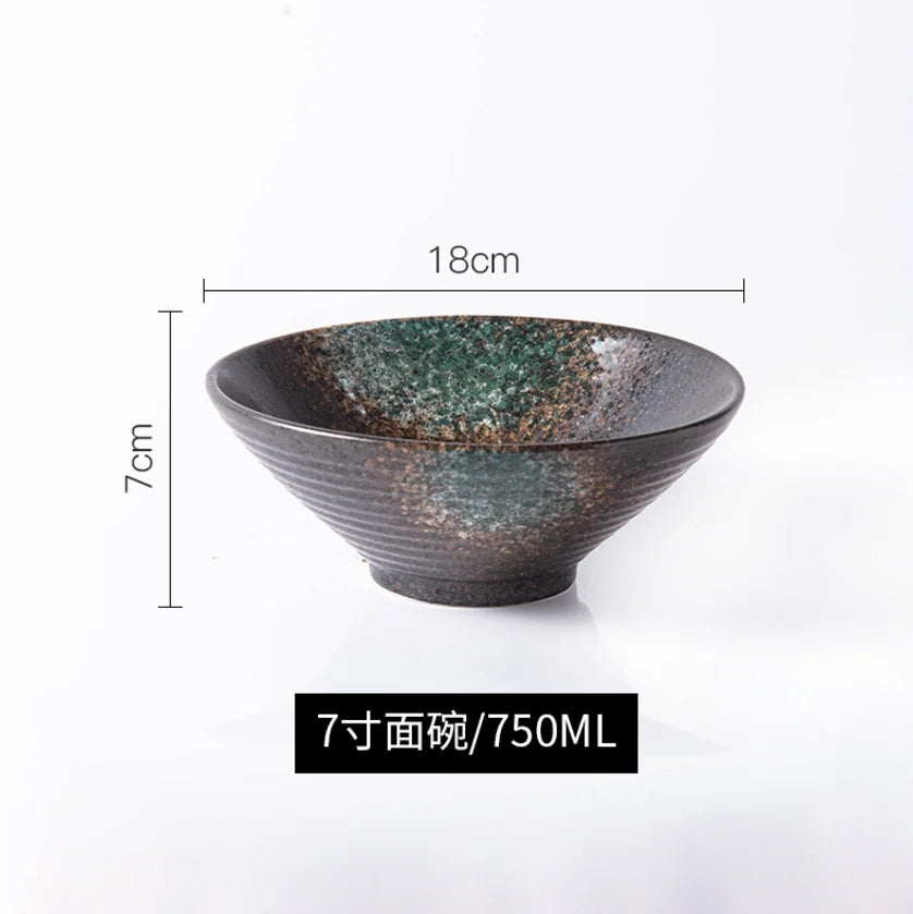 Ramen Bowl Japanese Tableware Noodle Ceramic Soup Tableware