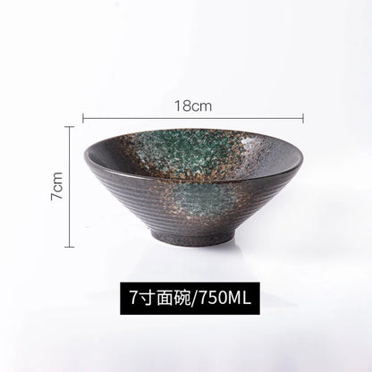 Ramen Bowl Japanese Tableware Noodle Ceramic Soup Tableware