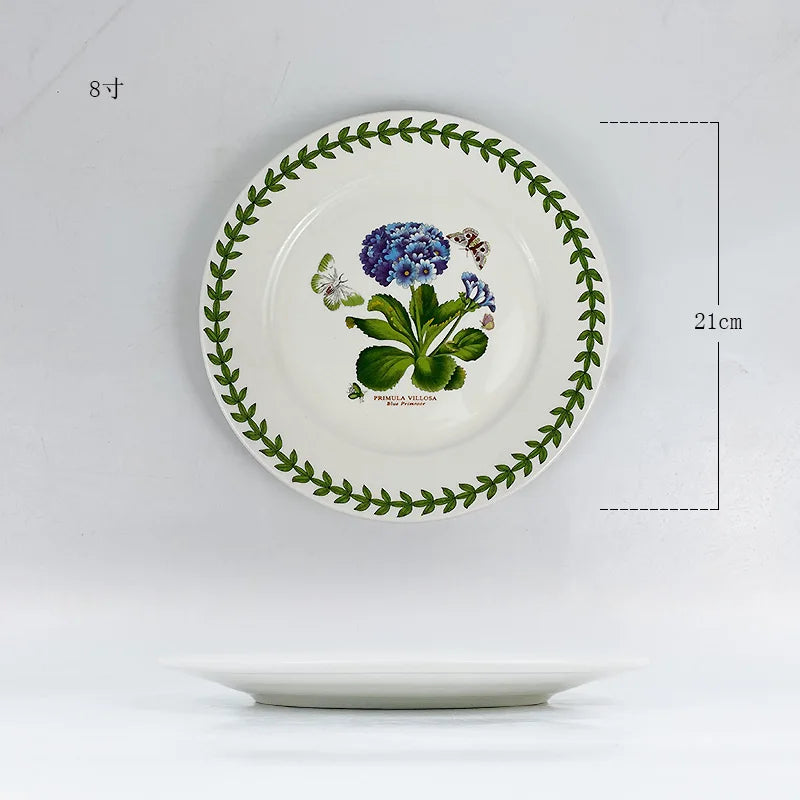 Ceramic disc, high-end breakfast, home hotel appearance, size, tableware, vegetable plate