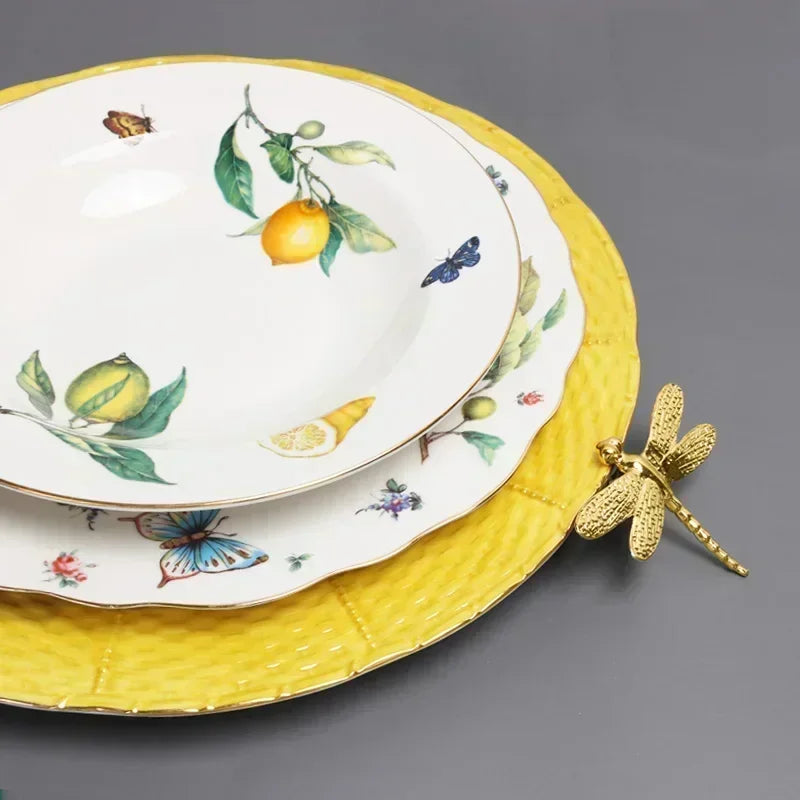 Ceramic Steak Plate European Western Food  Home Internet Celebrity  Nordic Creative Breakfast Plate Tableware