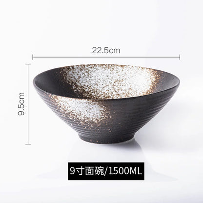 Ramen Bowl Japanese Tableware Noodle Ceramic Soup Tableware