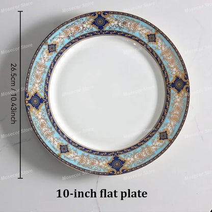 British Style Luxury Bone China Coffee Cup Coffee Cup and Saucer Set Baroque Ceramic Plate Retro Afternoon Tea Cup Set Best Gift