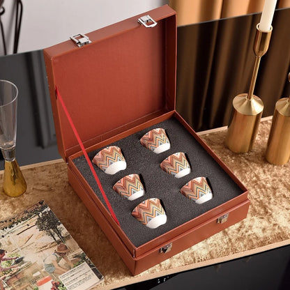 Luxury Home Coffee Set Complete with Espresso Cups Saucers Tea Mugs Plates Bowls Dessert Dishes Tableware Ceramic Cup