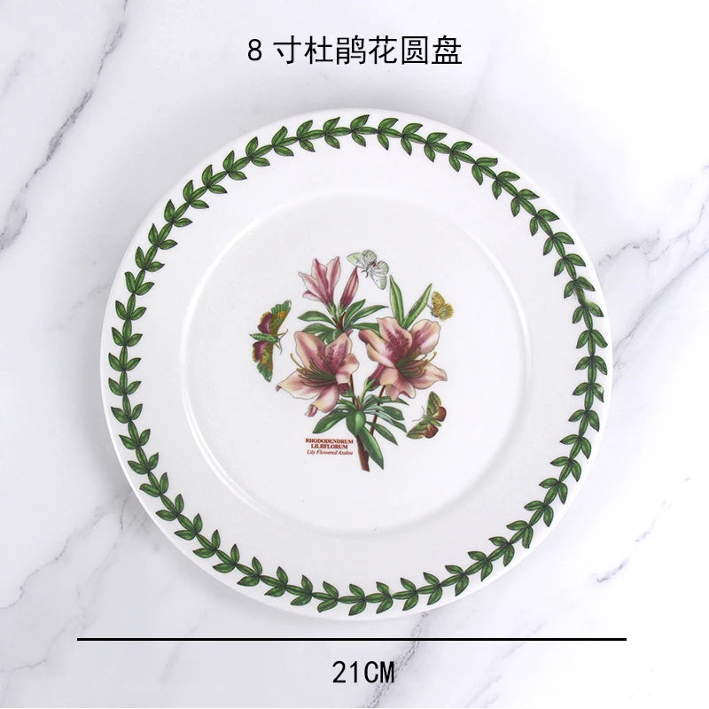 Ceramic disc, high-end breakfast, home hotel appearance, size, tableware, vegetable plate