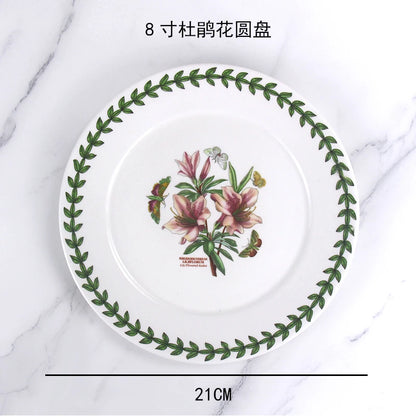 Ceramic disc, high-end breakfast, home hotel appearance, size, tableware, vegetable plate