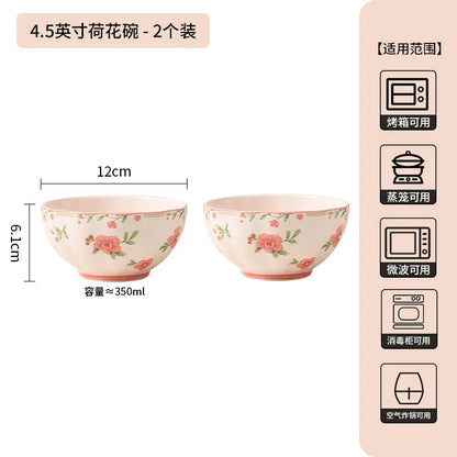 High Quality Ceramic Tableware Household Ceramic Fish Dishes Soup Bowls Wedding Party Gifts Festive Tableware Set Microwave Home