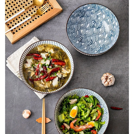Multi-Functional Cereal Bowl Set - 4pcs 11.43cm Japanese Ceramic Bowls, Perfect for Various Foods