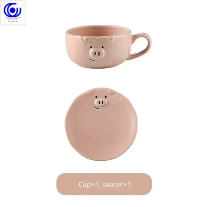 Cute dish set ceramic Japanese cartoon tableware household creative personality