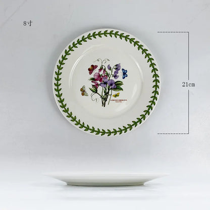 Ceramic disc, high-end breakfast, home hotel appearance, size, tableware, vegetable plate