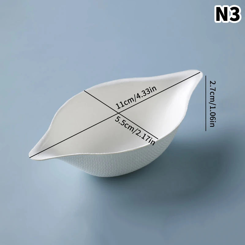 50 Pcs Dessert Plate High-quality Trays Serving Home Plates Water Drop Disposable Fruit Dinner Dishes Paper