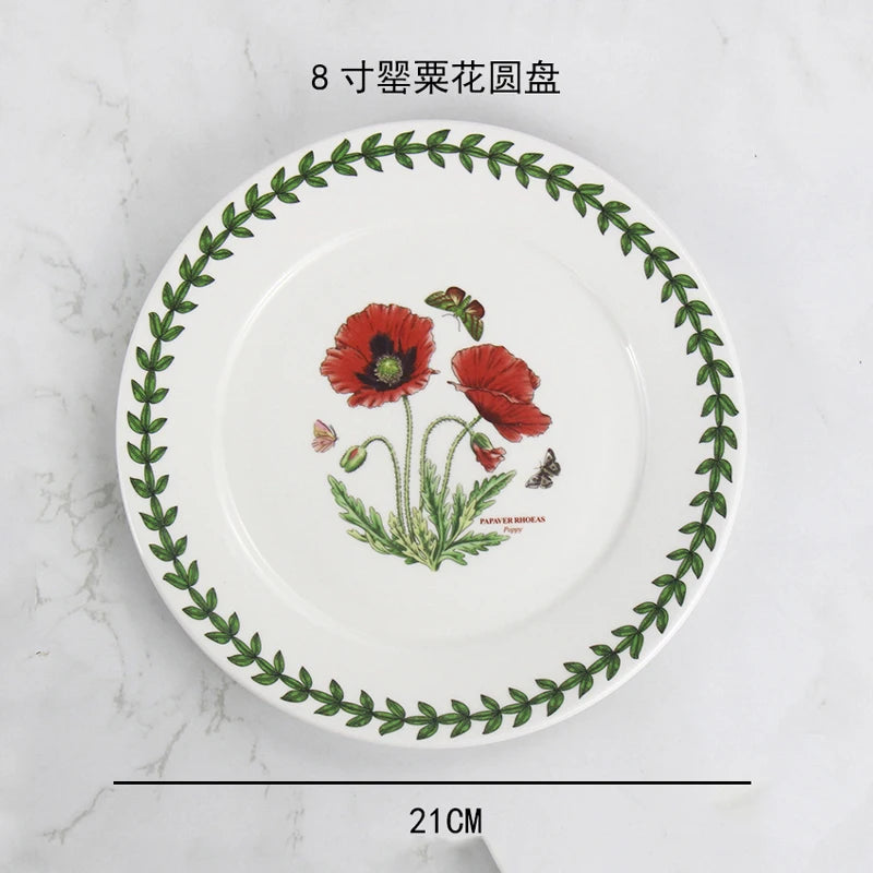 Ceramic disc, high-end breakfast, home hotel appearance, size, tableware, vegetable plate