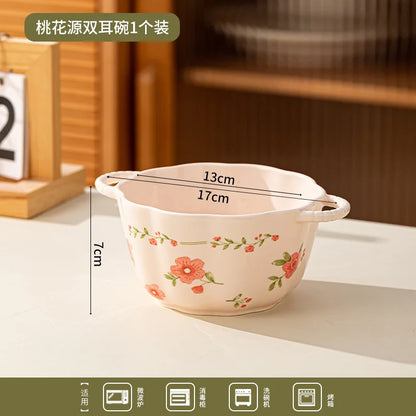 High Quality Ceramic Tableware Household Ceramic Fish Dishes Soup Bowls Wedding Party Gifts Festive Tableware Set Microwave Home