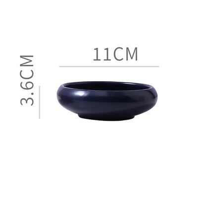 Solid Color Ceramic Sauce Salad Dessert Bowl Retro Fashion Luxury Gift Appetizer Dip Bowl Condiment Kitchen Bar Utensils
