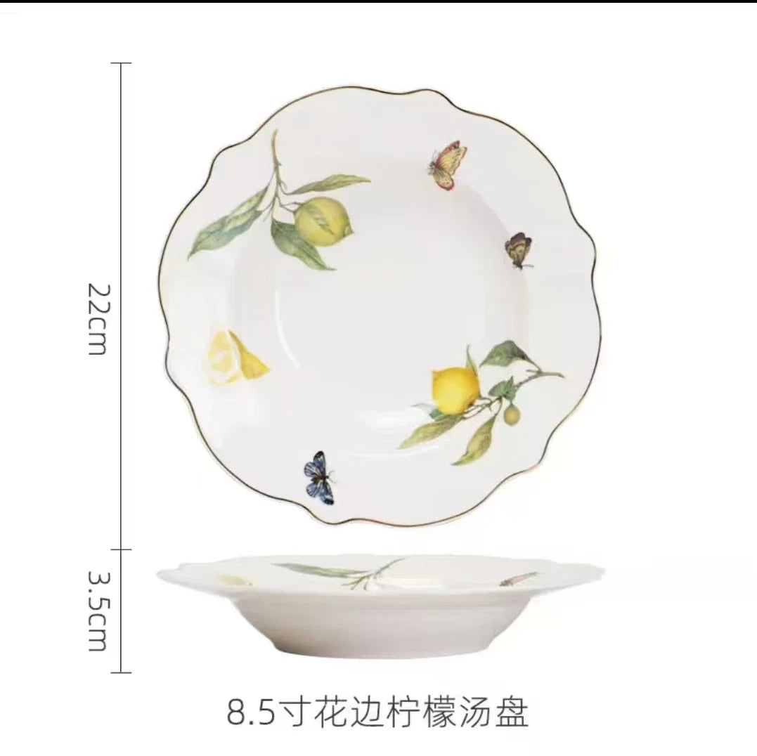 Ceramic Steak Plate European Western Food  Home Internet Celebrity  Nordic Creative Breakfast Plate Tableware