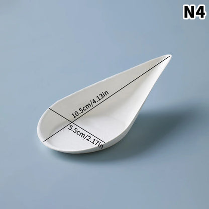50 Pcs Dessert Plate High-quality Trays Serving Home Plates Water Drop Disposable Fruit Dinner Dishes Paper