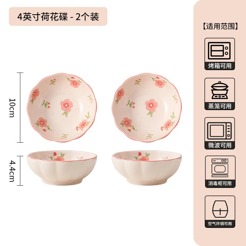 High Quality Ceramic Tableware Household Ceramic Fish Dishes Soup Bowls Wedding Party Gifts Festive Tableware Set Microwave Home